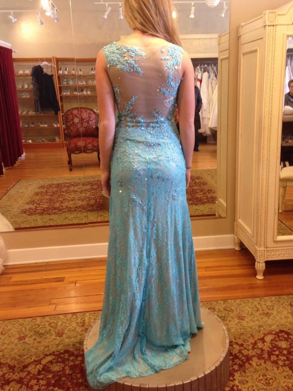 Blue prom dress